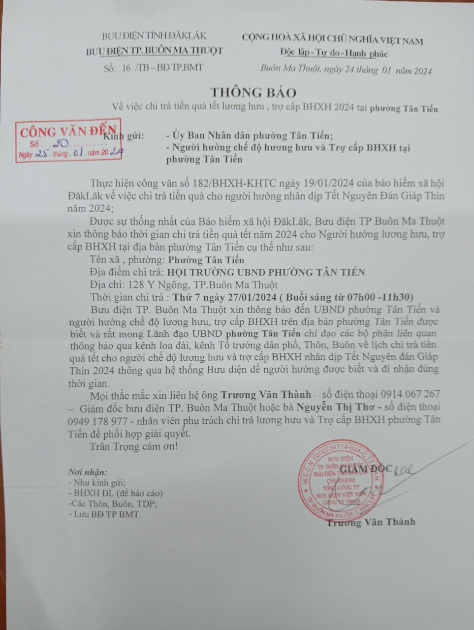 CHI TRA BUU DIEN THANG 1